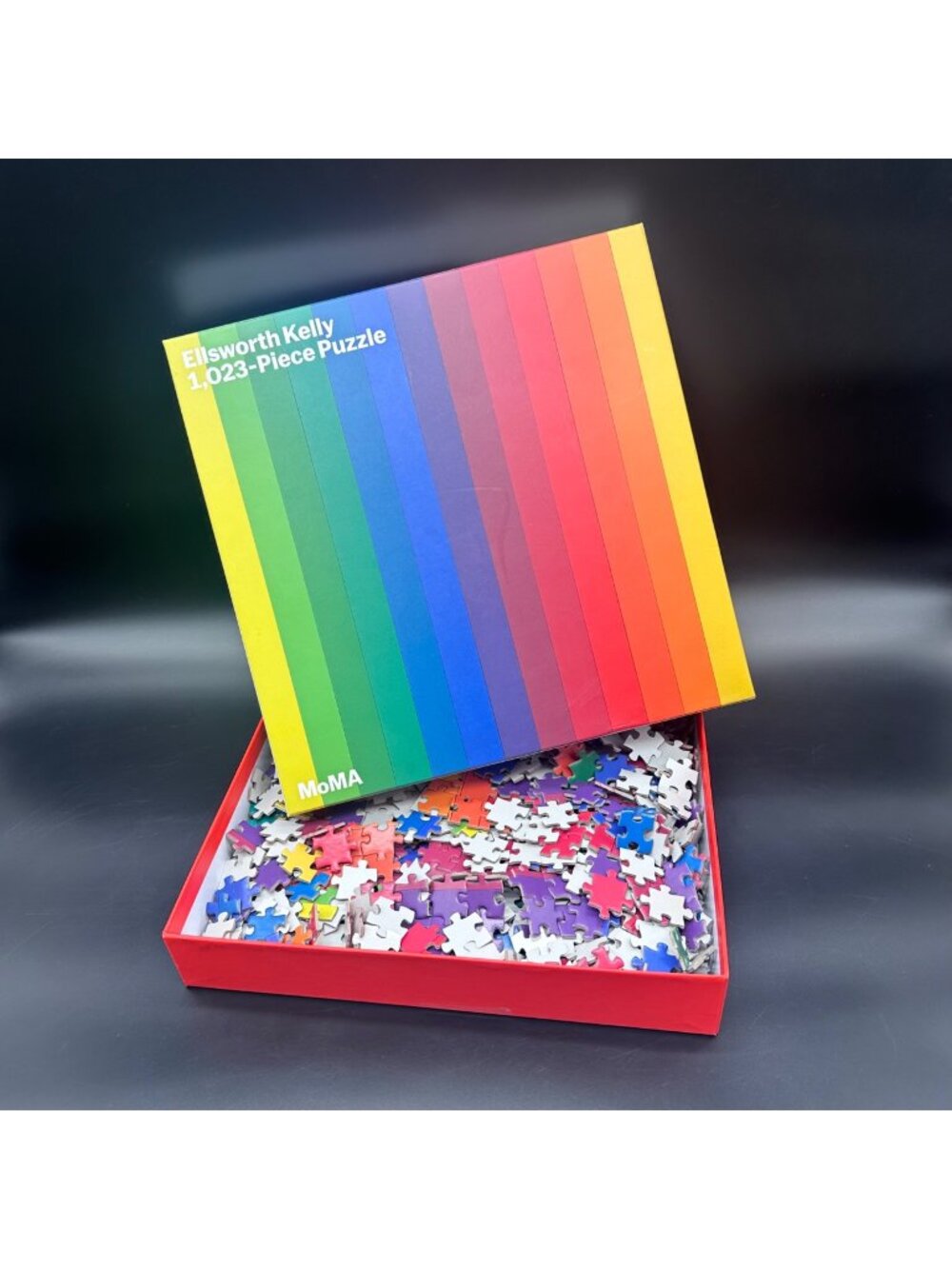 Ellsworth Kelly 1023 Piece Puzzle MoMA Bold Rainbow Design 2023 Missing Piece